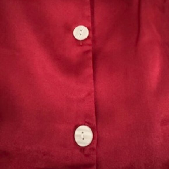 Pijama Satinada Borgoña de 2 Piezas (Burgundy Satin Pajama Set – 2 Piece) - Picture 4 of 16